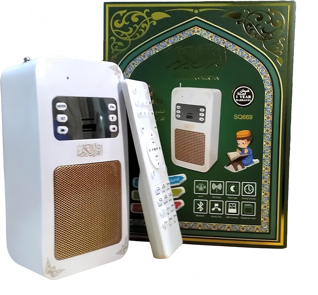 Portable Smart Wall Plug Quran Speaker With Wireless, Bluetooth/App Control