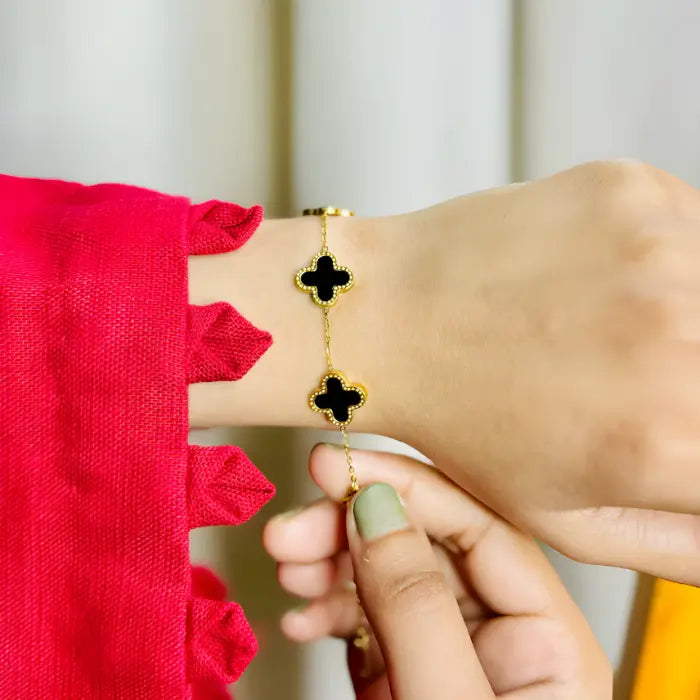 💫 Watch Handcuff + Black Clover Bracelet {Bundle}